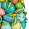 17" Colorful Easter Egg Tree in Yellow Gingham Pot